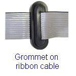 Molded Grommet On Ribbon Cable